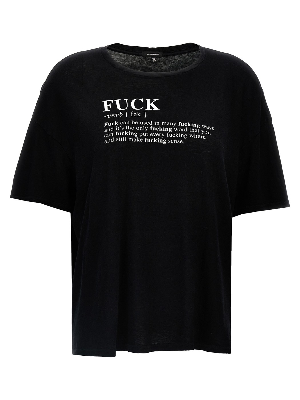 R13WK141K115ABLACK ホワイト 秋冬2024 Tシャツ レディース ju