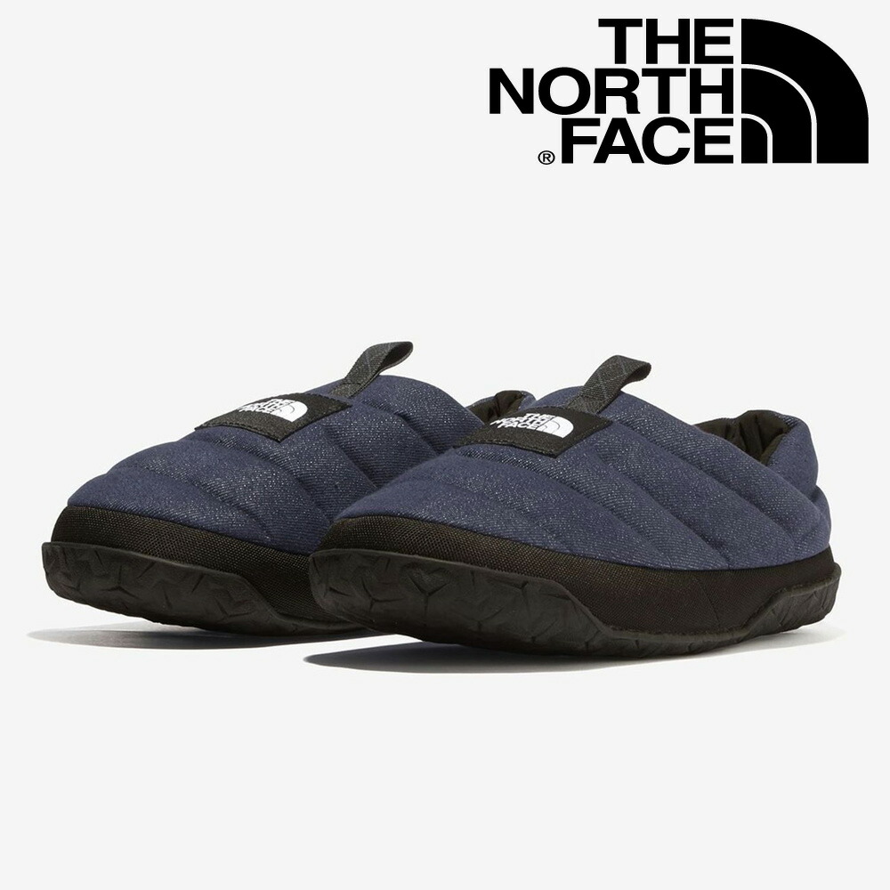 ザノースフェイスザ ノースフェイス スリッポン メンズ ヌプシ ミュール デニム NF02372 DK the north face 2023秋冬 Nuptse Mule Denim サボ クロッグ 防寒 撥水 室内