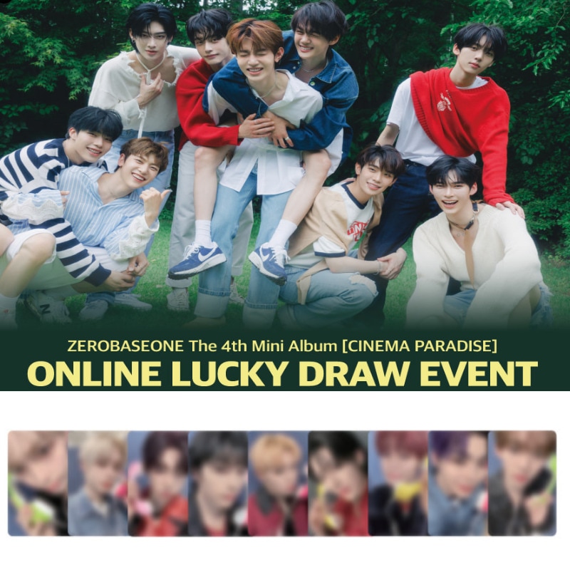 [SOUNDWAVE2 LUCKYDRAW 9EA/1SET]ZEROBASEONE The 4th Mini Album [CINEMA PARADISE][NO ALBUM,ONLY PHOTOC