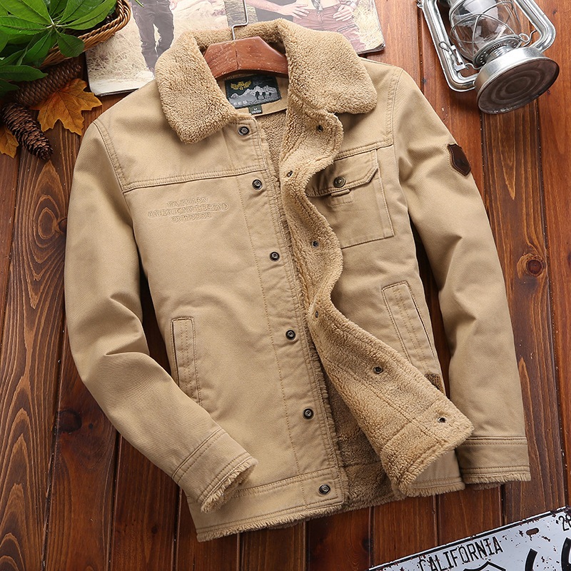ミリタリージャケット メンズ コーチジャケット アウター 厚手 ワークジャケット 暖かい 登山 防寒服 裏起毛 メンズアウター アウトドア