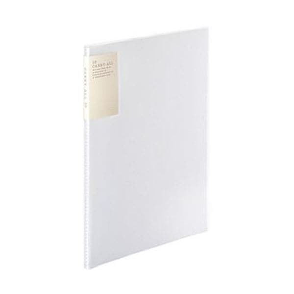 （まとめ）コクヨ クリヤーブック（キャリーオール）固定式・背ポケット A4タテ 10ポケット 背幅9mm 透明 ラ-5002T 1セット（6冊）(×10セット)