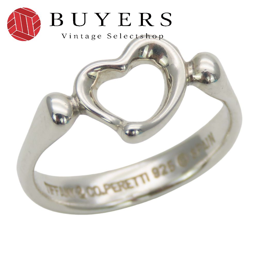 中古 リング・指輪 オープンハート シルバー925 約2.5g シルバー 小物 アクセサリー レディース 女性