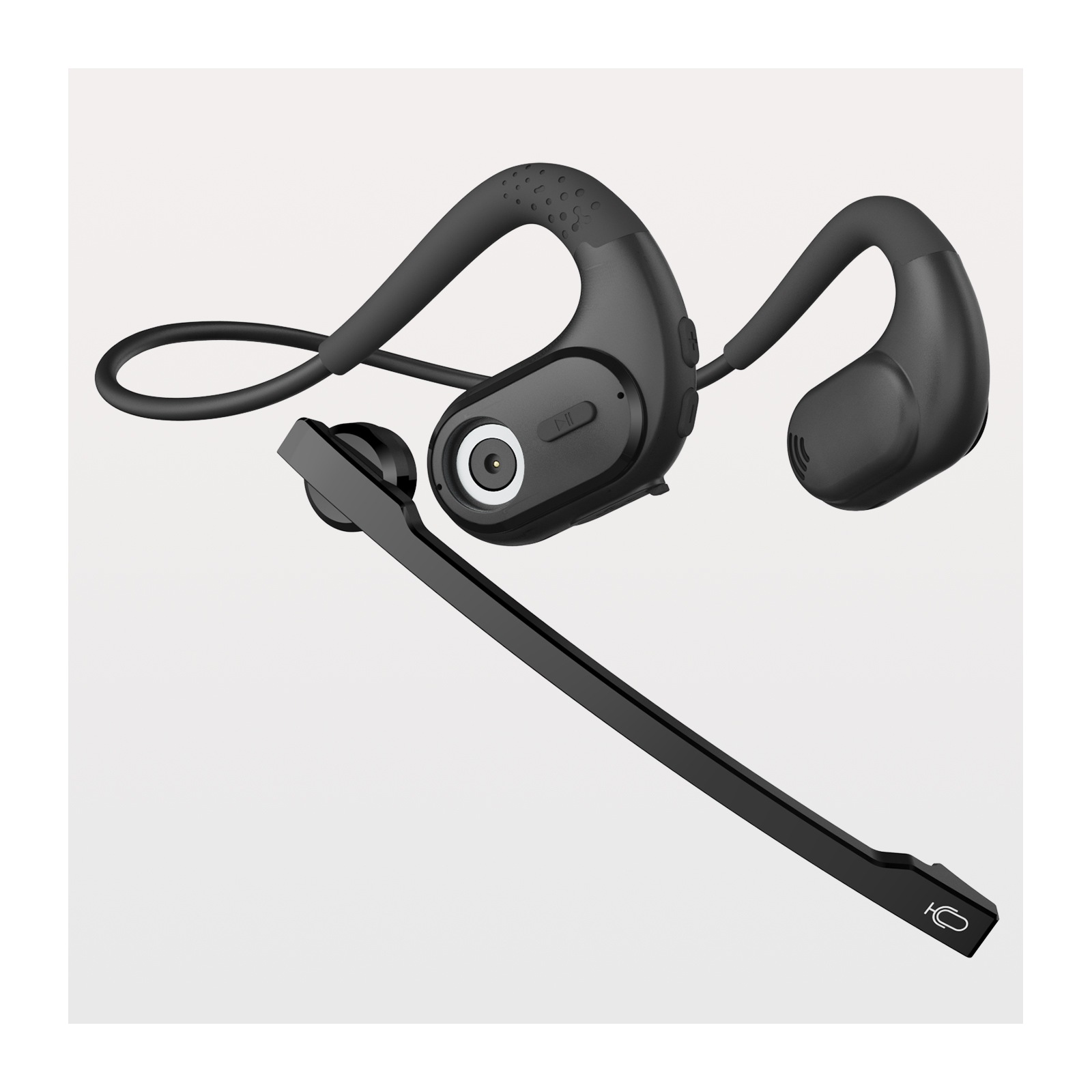【革新なデザイン&一体両用】イヤホン Bluetooth ヘッドセット マイク脱着式 耳を塞がない ワイヤレス イヤホン 空気伝導 ワイヤレス ヘッドセット マイク付 リモート会議 テレワーク ノイ