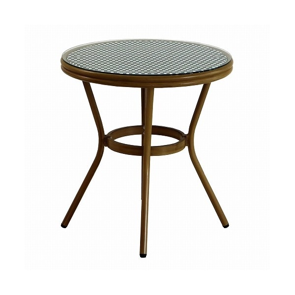 住まいスタイル ガーデンテーブル プレジール ラウンド型 単品 ブラック PLS-R70-BLK メーカー直送 17,227円