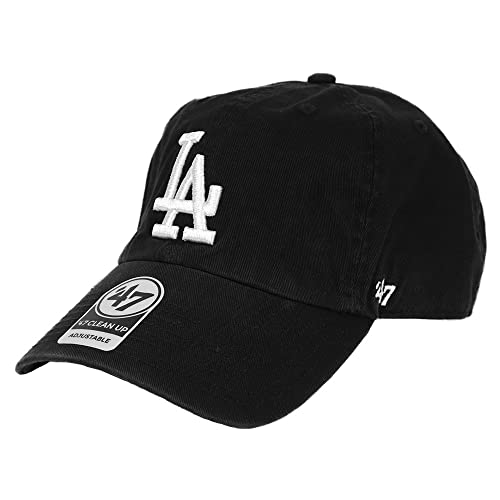 47 キャップ ドジャース メンズ レディース クリーンナップ LA ロゴ CLEAN UP CAP MENS LADIES 帽子 ローキャップ MLB LOS ANGELES DODGERS ブラッ