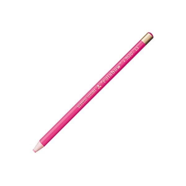 (まとめ) 三菱鉛筆 色鉛筆7610(水性ダーマトグラフ) 桃 K7610.13 1ダース(12本) (×3セット)