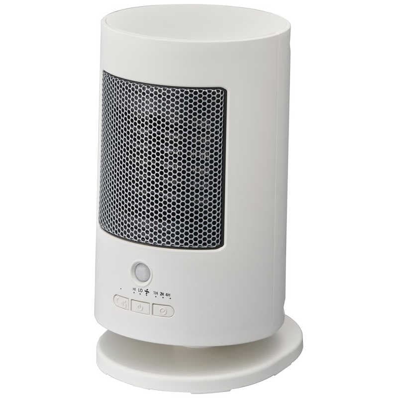 ドウシシャ　人感センサー付上下首振りセラミックヒーター ホワイト ［人感センサー付き /首振り機能］　CHY-062JWH