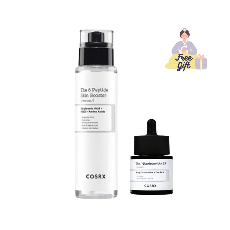 【毛穴トラブル ケア セット】 RX ザ 6 ペプチド スキンブースター セラム 150ml + RX ザ ナイアシンアミド15 セラム 20ml/毛穴トラブルケア/導入美容液