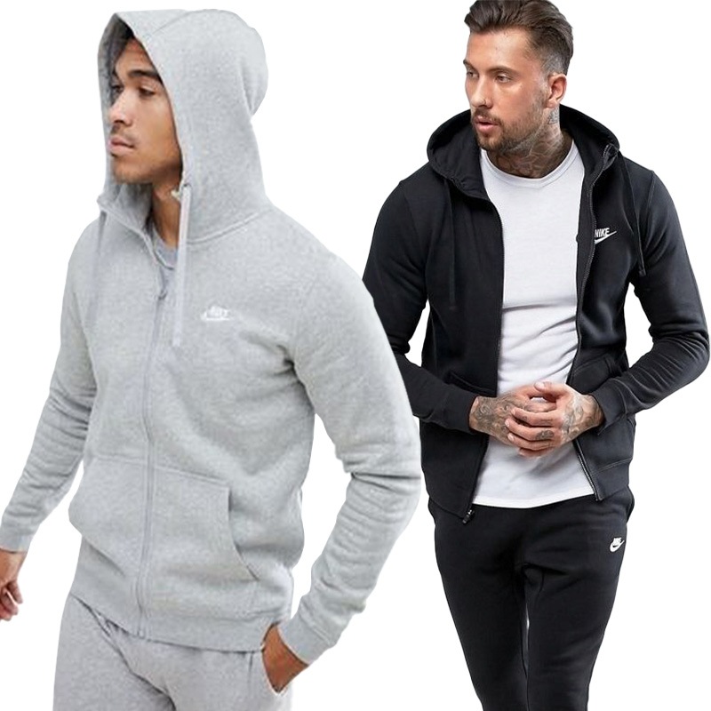 ロゴ入り 刺繍 パーカー ジップ bv2649