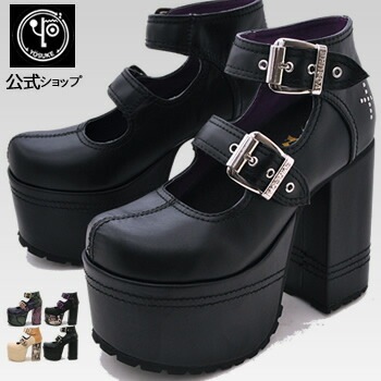 【公式SHOP特典キズ補修液付】 ヨースケ 厚底パンプス レディース ストラップパンプス 歩きやすい 12cm 太ヒール （予約）は9月中旬入荷分予約販売