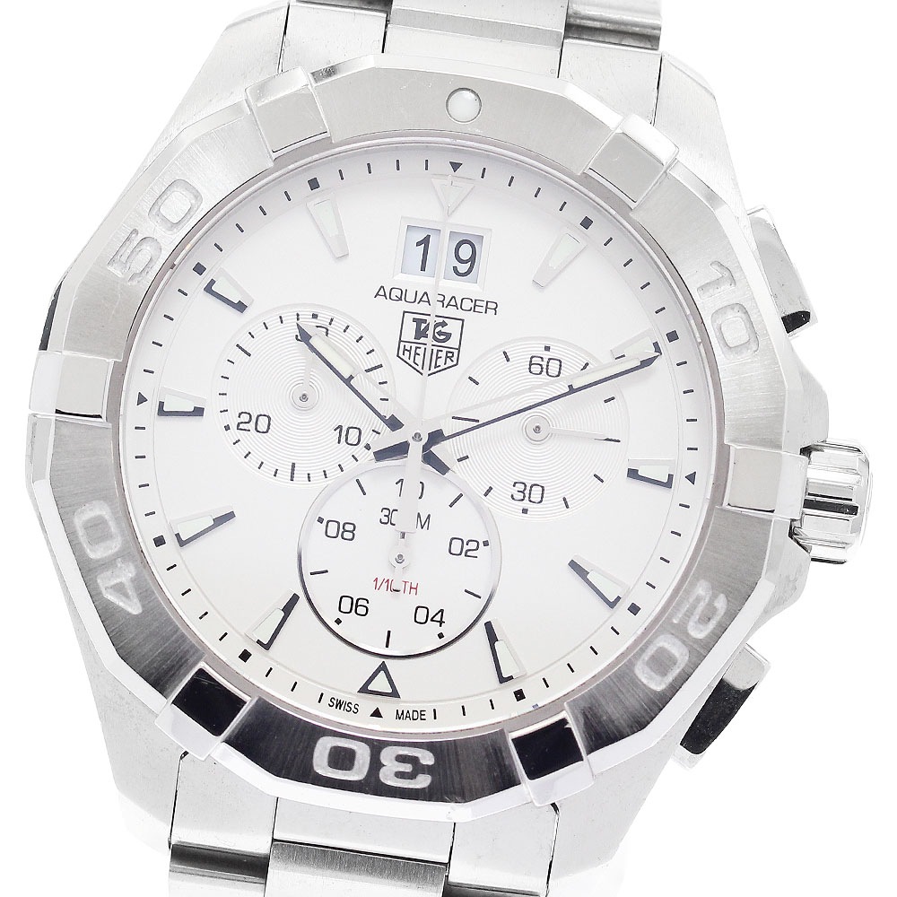 タグホイヤー TAG HEUER CAY1111-0 アクアレーサー クロノグラフ デイト クォーツ メンズ _903889【中古】