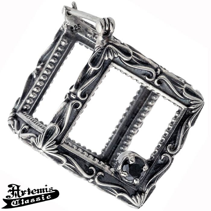 アルテミスクラシック Artemis Classic フレーム キューブ シルバー ピアス 片耳分 ACE0168