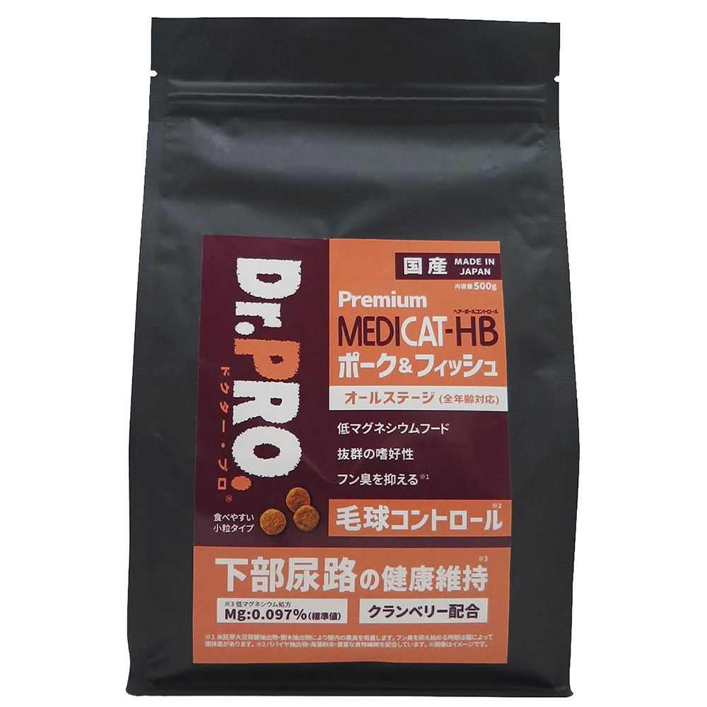 （まとめ買い）ニチドウ Dr.PRO. キャット ポーク&フィッシュ 500g 猫用フード [x3]