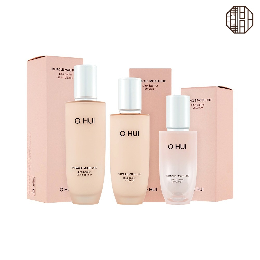 【ミラクルモイスチャー ピンクバリア】 2種/3種セット(スキンソフナー / エマルジョン / エッセンス)