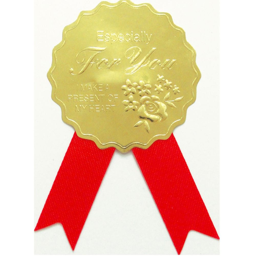 （まとめ買い）ササガワ ギフトシール For You 16片入（4片x4シート） 22-923 [x10]