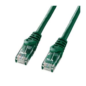 (まとめ)サンワサプライ カテゴリ6UTPLANケーブル LA-Y6-01G(×10セット)