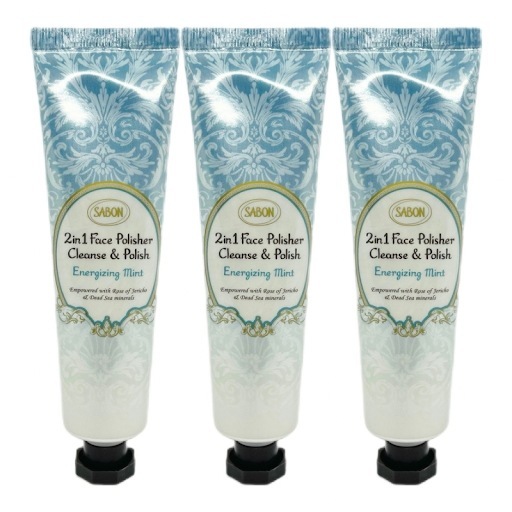 フェイスポリッシャー リフレッシング 60ml ミント 3個セット 顔用スクラブ 洗顔 水色のパッケージ
