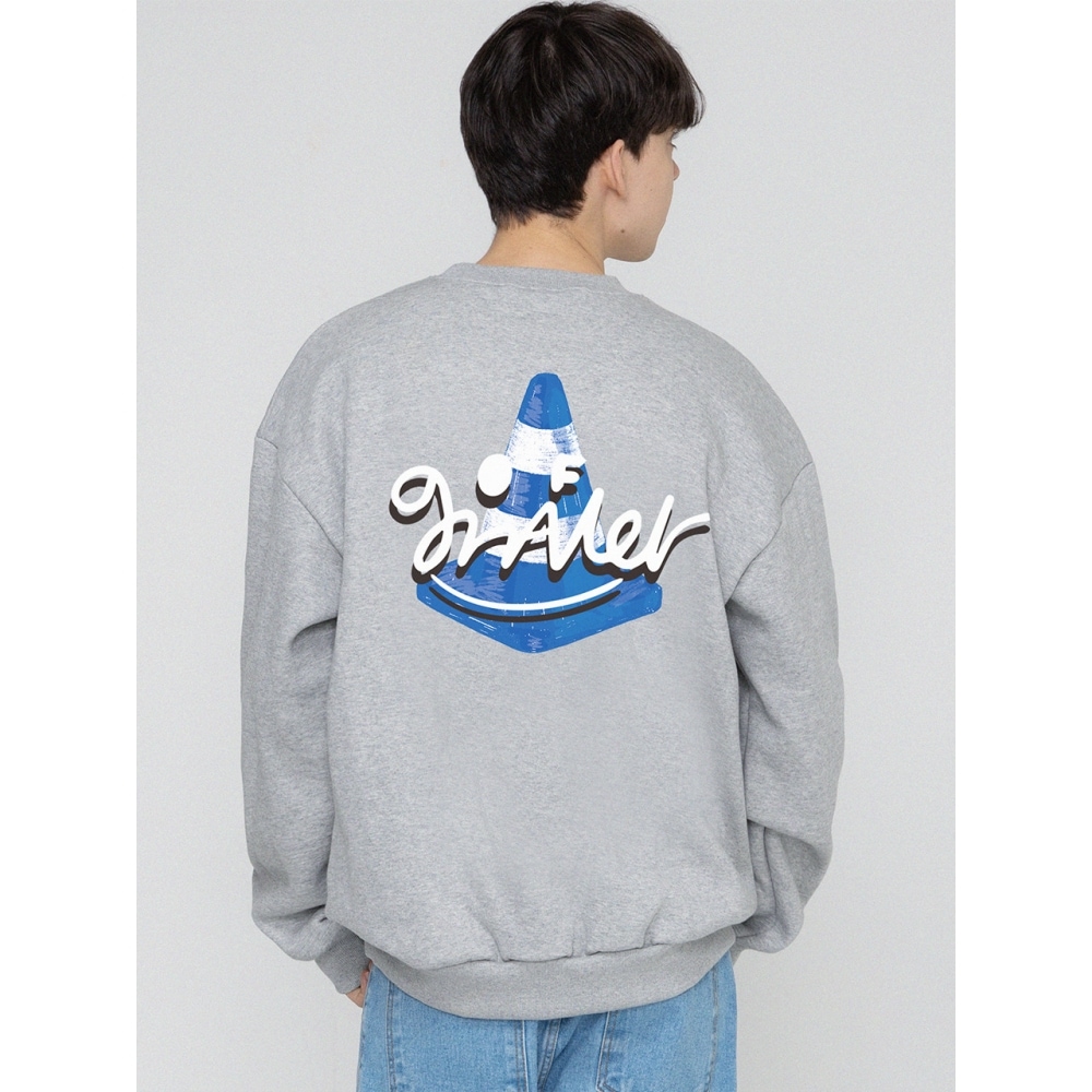 GRAVER GRAVER SIGN スマイルバックロゴ マンツーマングレー