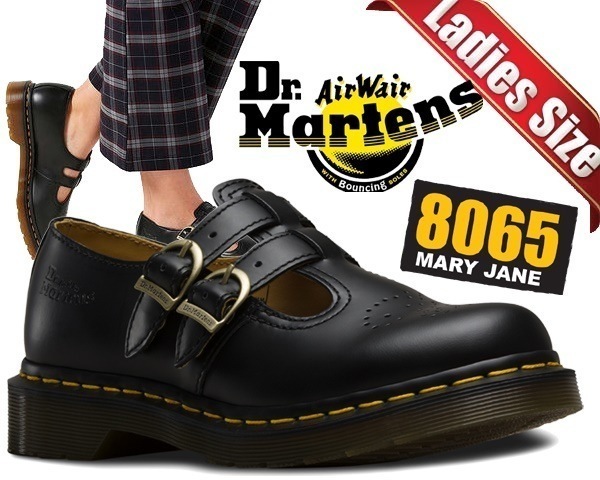 レディース 8065 MARY JANE SMOOTH BLACK 12916001