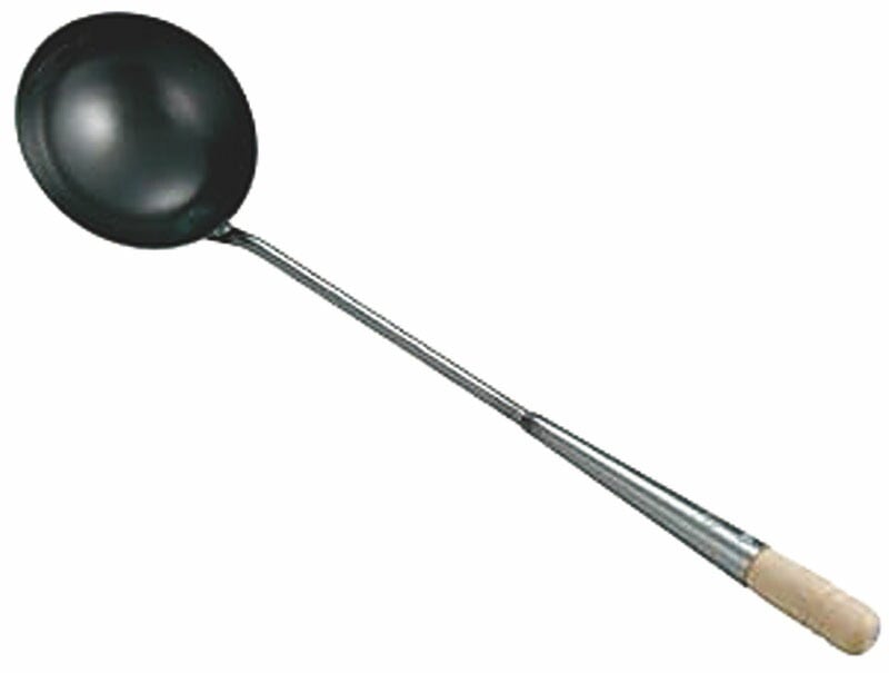 （まとめ買い）カンダ 鉄目盛付中華お玉 中 [x3]