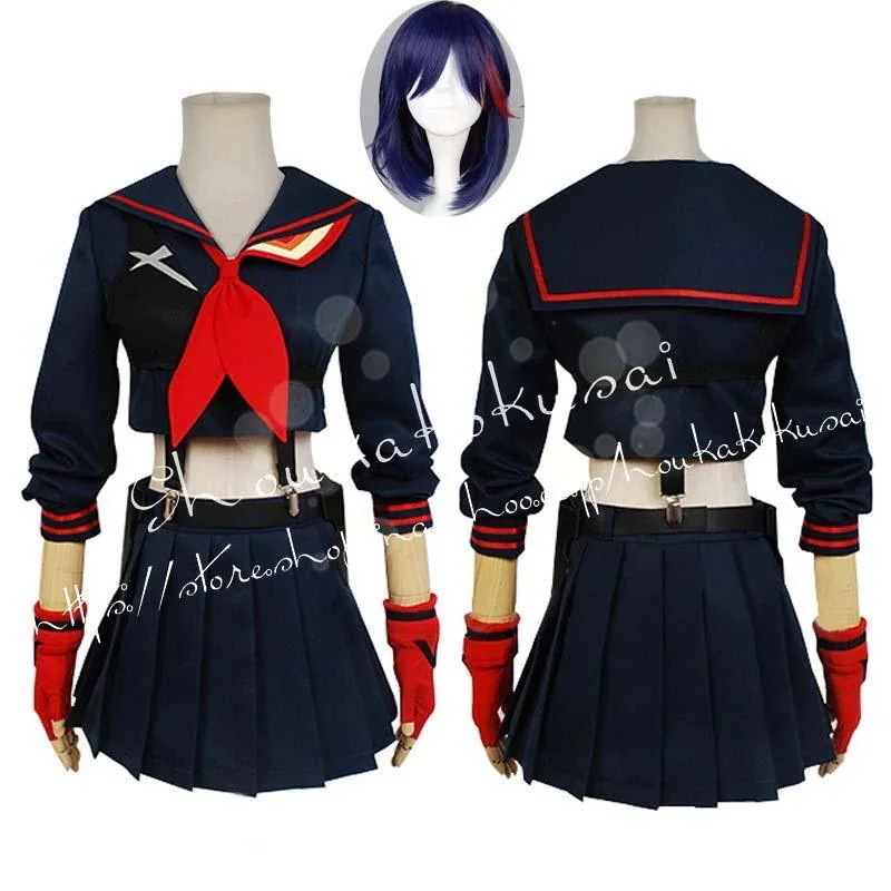 2026 新品 G キルラキル まとい りゅう こ コスプレ衣装 日常 服 ハロウィン 仮装 文化 祭