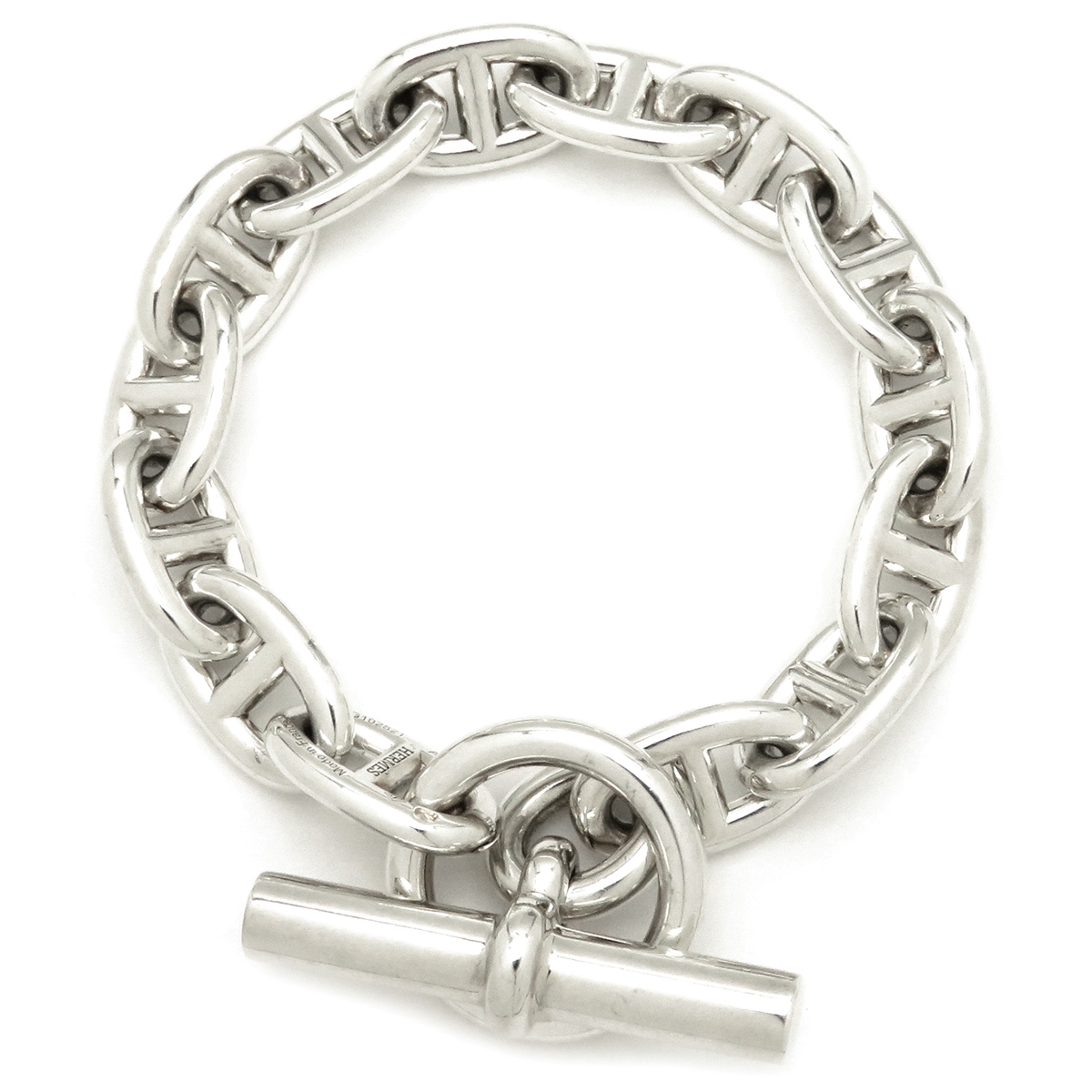 エルメス HERMES ブレスレット シェーヌダンクル MM シルバー925 シルバー 14コマ スターリングシルバー SV925 Ag925 【箱】【中古】