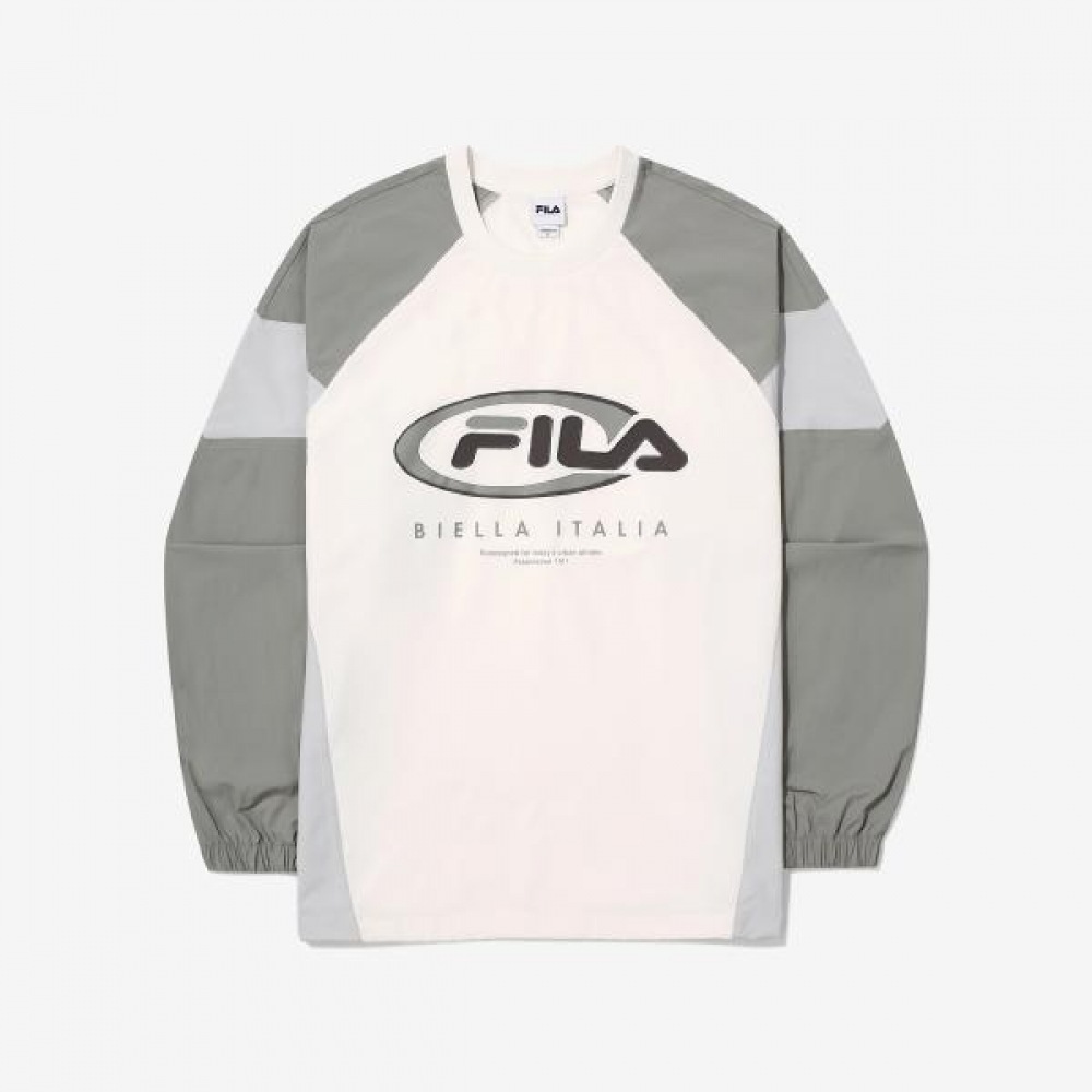 フィラ FILA カラーブロック ウーブン トレーナー