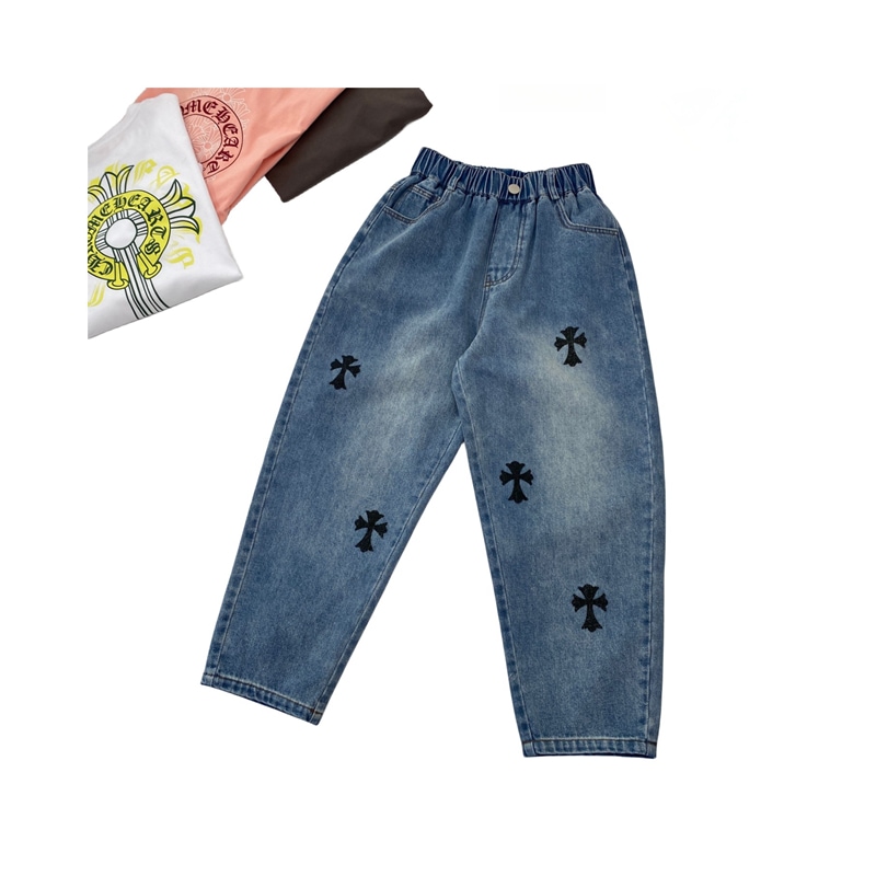 2024ss新品子供服 春秋冬ズボンパンツ キーズ 服 小学生服 jeans子供 柔らかい可愛い 通学 普段着 キッズ ジュニア 子どもボーイズ ガールズ