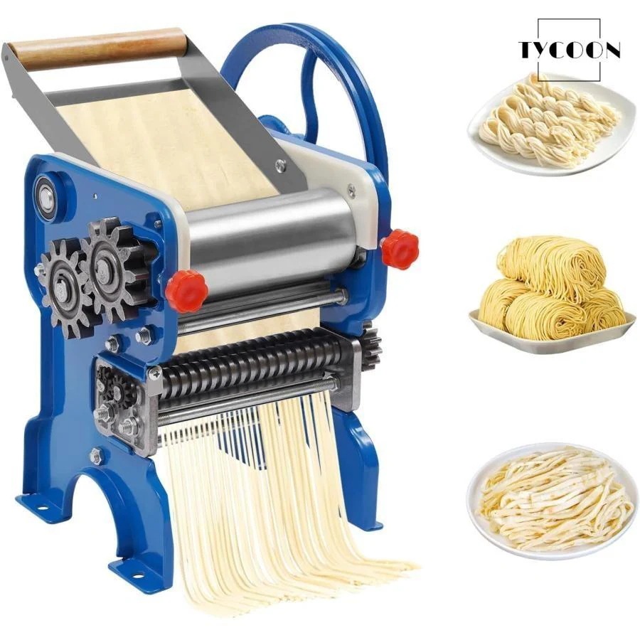 短納期製麺機 麺機 ラーメン製麺機 自宅でDIY麺類 手作り2mm4mm240型 うどん ステンレス鋼麺メーカー ラーメン作り器 Blue