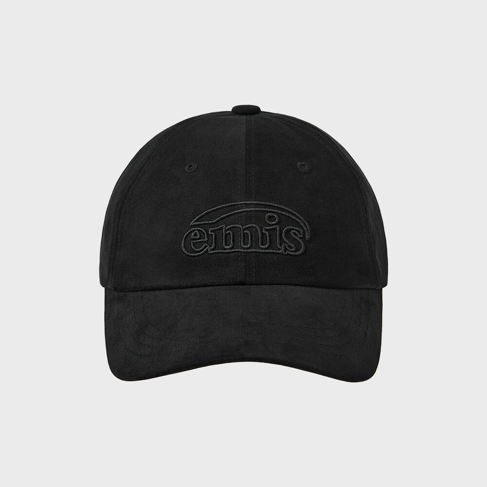 EMIS コットン起毛ボールキャップ-ブラック
