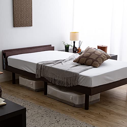 ベッドフレーム すのこベッド シングル ウォールナット TKSB-S TKSB-S ウォールナット シングル すのこベッド 高さ調整 3段階 ブック