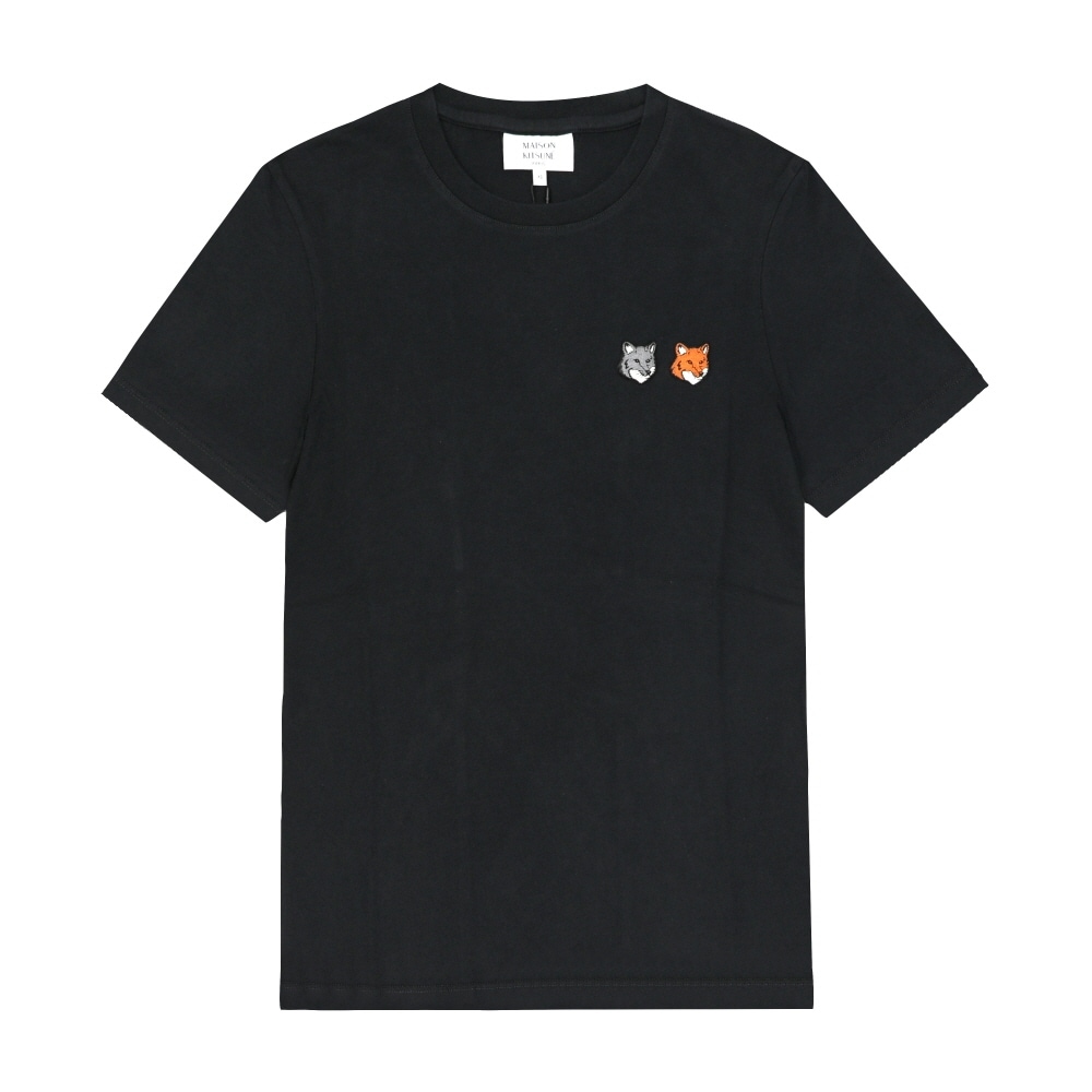 メゾンキツネ ダブルフォックスヘッドパッチ レディース 半袖Tシャツ OW011CFKJ0008 P190