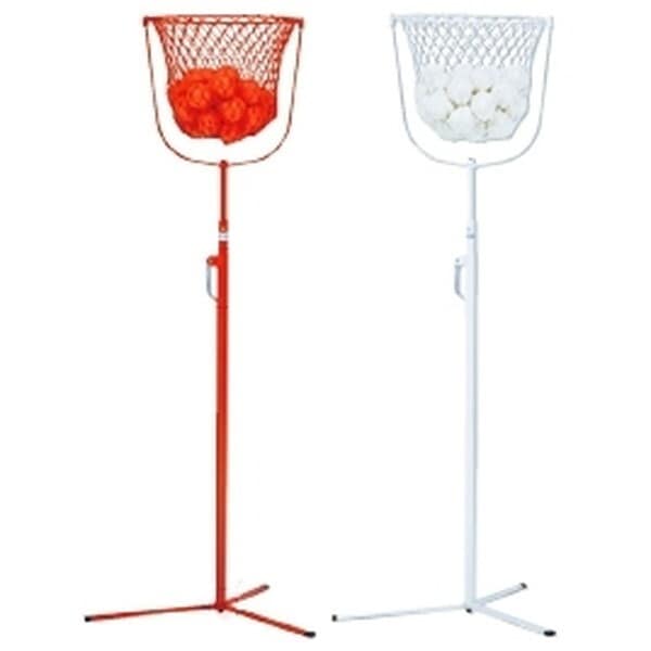 学校体育器具 ワンタッチ紅白玉入台 ホワイト B7490 メーカー直送