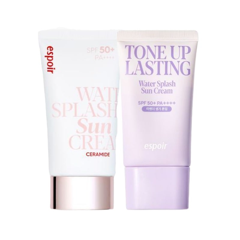 ウォータースプラッシュトーンアップサンクリーム 2点セット(セラミド60ml + トーンアップラスティング50ml) SPF50+ PA++++ / 韓国人気 トーンアップ 下地 日焼け止め