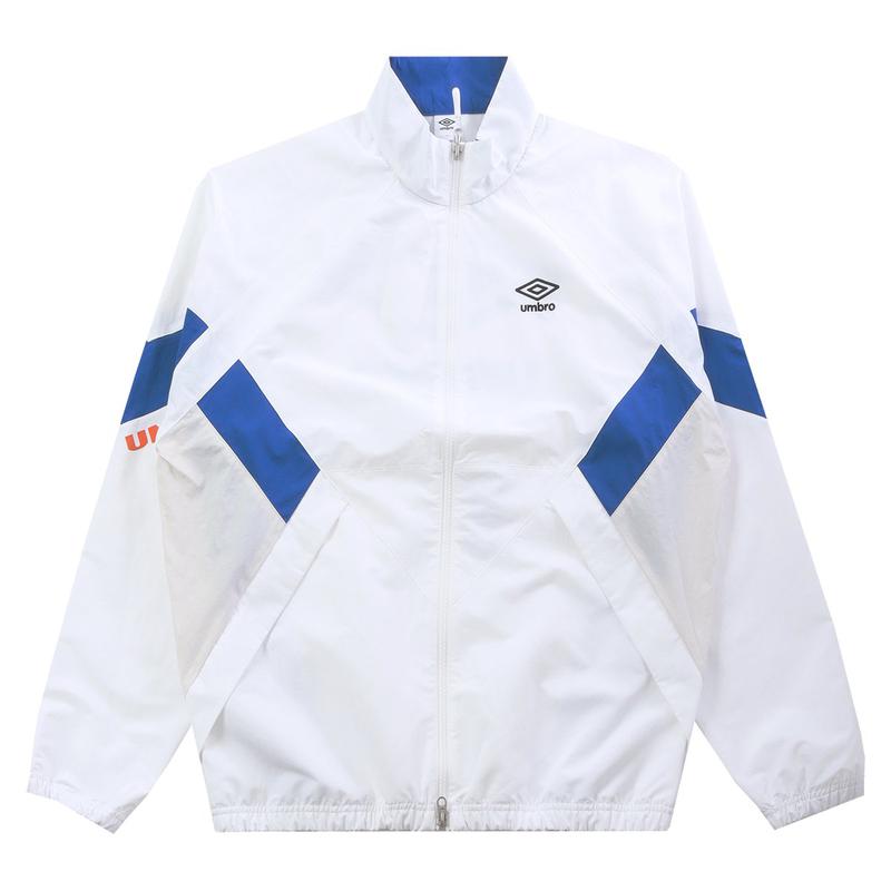 共用ポップラッシュカラーブロックスタンドネックウィンドブレーカージャケットUR123CJK34 WHT
