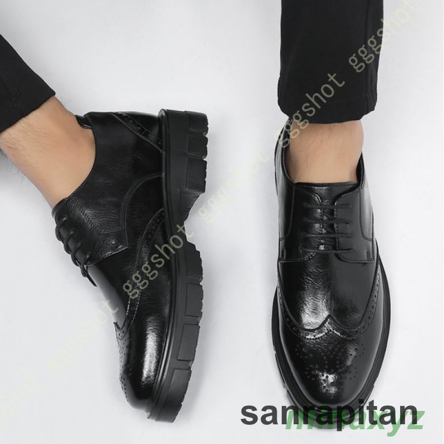 メンズ 走れるビジネスシューズ 紳士靴 スニーカーのような履き心地 スリッポン 軽量 防滑 消臭 抗菌 ビジネスシューズ 幅広 4E 歩きやすい 革靴 ウォーキング 5,441円