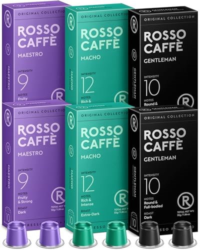 他サイト： ロッソカフェ 60杯分 目覚めアソート ネスプレッソ マシン用 互換カプセル Rosso Caffe アルミ コーヒーカプセル 「エクストラ ダーク」（3種×20杯分）ネスプレッソ「オリジナル」 マシの商品画像