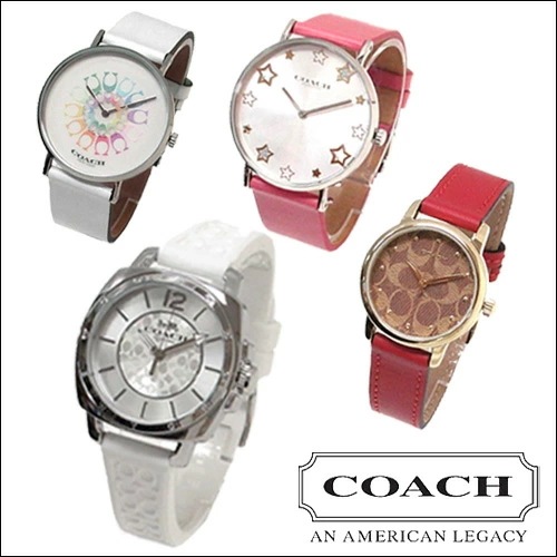 ファッションデザイナー コーチ シグネチャー レザー ラバー ステンレス レディース 腕時計特集 COACH
