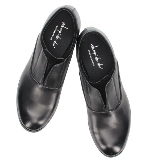 フープディドゥ フェイククォータースリッポンシューズ ブラック 44(27.0cm)