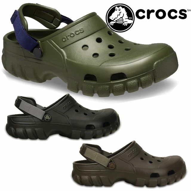 クロックス メンズ クロッグサンダル オフロード スポーツ クロッグ シャワーサンダル カジュアルシューズ サボサンダル 202651 02S ブラック/グラファイト 23B エスプレッソ/ウォルナッ