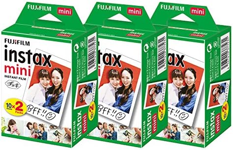 富士フイルム(FUJIFILM) カラー チェキフィルム instax mini 2パック品 JP2(20枚入り)x3個セット 60枚入 マルチカラー
