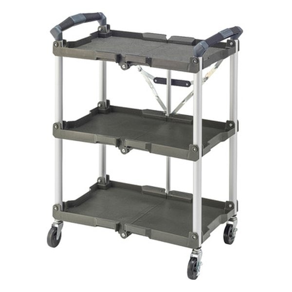 フォールディングワゴン カーキ 幅66×奥行き44×高さ85cm WG-305KH