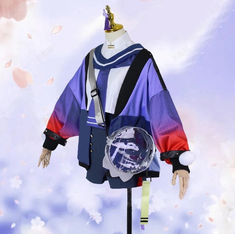 [今だけ！爆売れ商品]バーチャル YouTuber VTuber 先斗寧 変装 仮装 コスプレ服 コスプレ衣装 鞄付き ins話题で