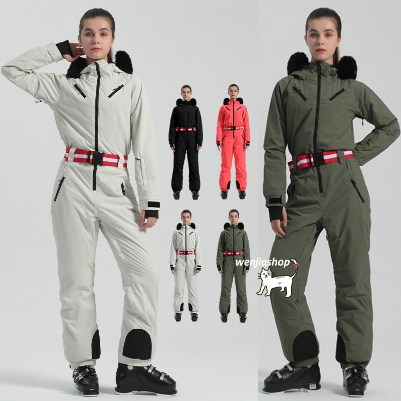 スノーボードウェア 2025 上下セット つなぎ メンズ レディース オールインワン パンツ アウター 無地 セットアップ ウィンタースポーツ 韓国風 防水 防寒 保温 スキーウェア スノボウェア