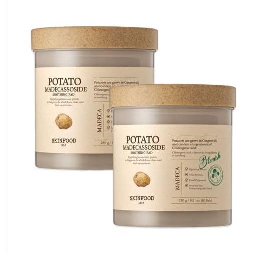 ポテト マデカソサイド スージングパッド 60枚 ダブル企画（本品+本品）肌の鎮静/跡の鎮静/鎮静ケア