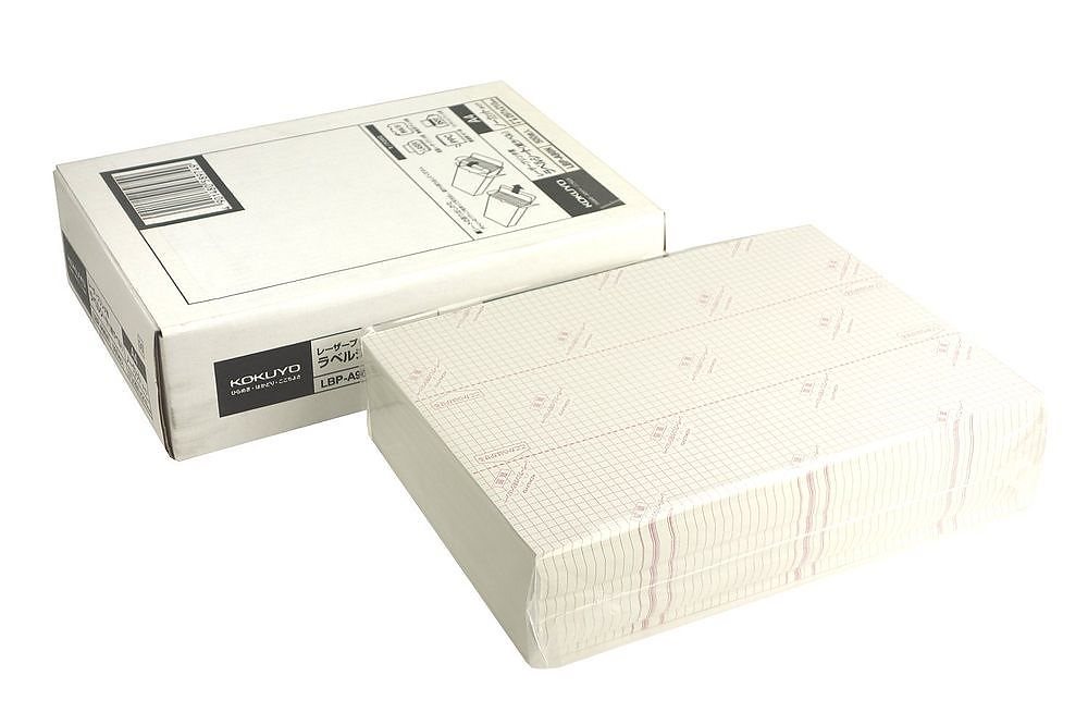 モノクロレーザープリンタ用 紙ラベル A4 ノーカット 500枚 LBP-A90
