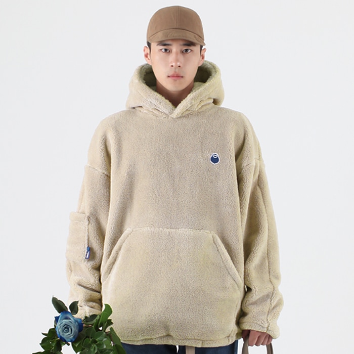 [POWL] OWL SYMBOL FLEECE HOODIE_BEIGE 韓国正規品