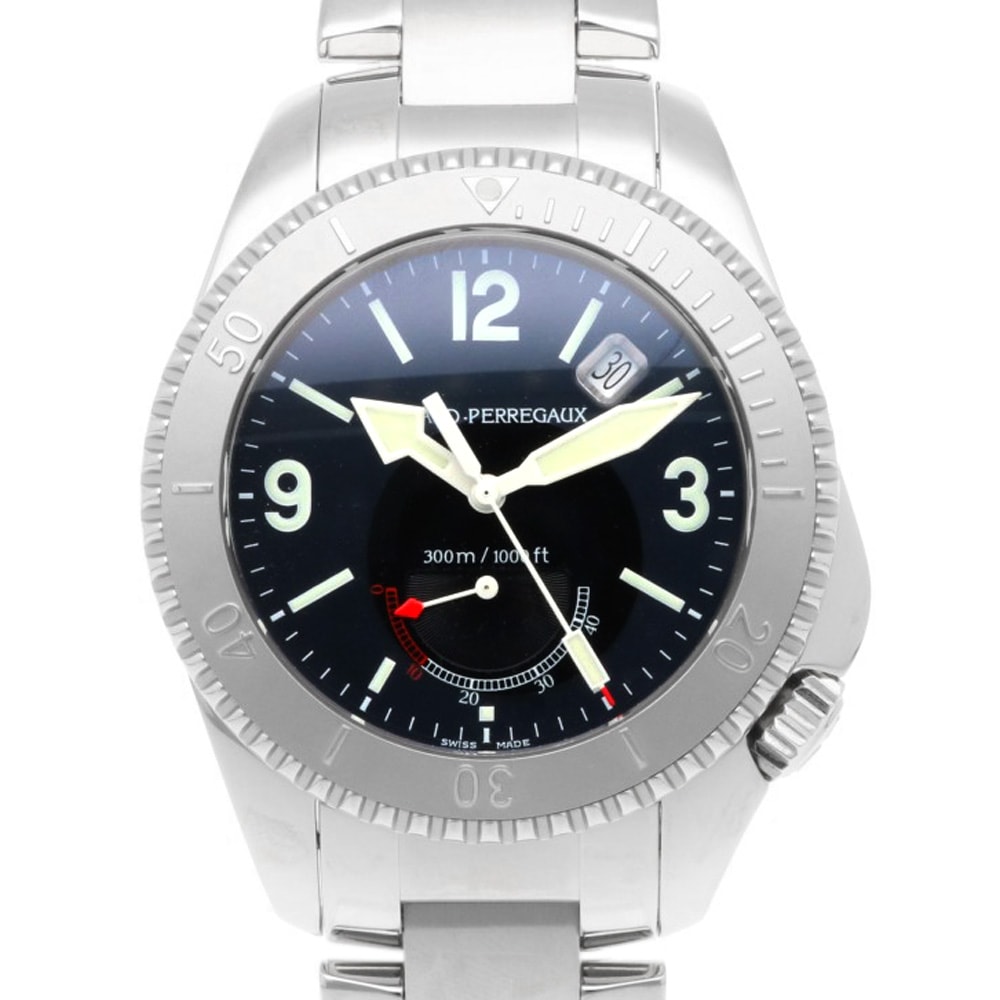 ジラール・ペルゴ シーホーク2 腕時計 ステンレススチール 4992 自動巻き 1年保証 GIRARD-PERREGAUX 中古