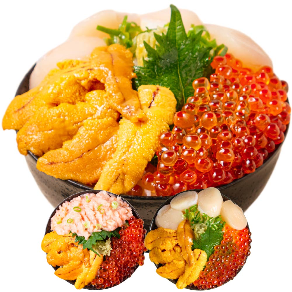海鮮丼 詰め合わせ 北海道 豪華海鮮三色丼 3色丼 海鮮 ギフト 刺身 冷凍 海鮮丼セット ネギトロ 冷凍 海鮮セット ウニ イクラ クリスマス バレンタイン 義理チョコ ギフト プレゼント