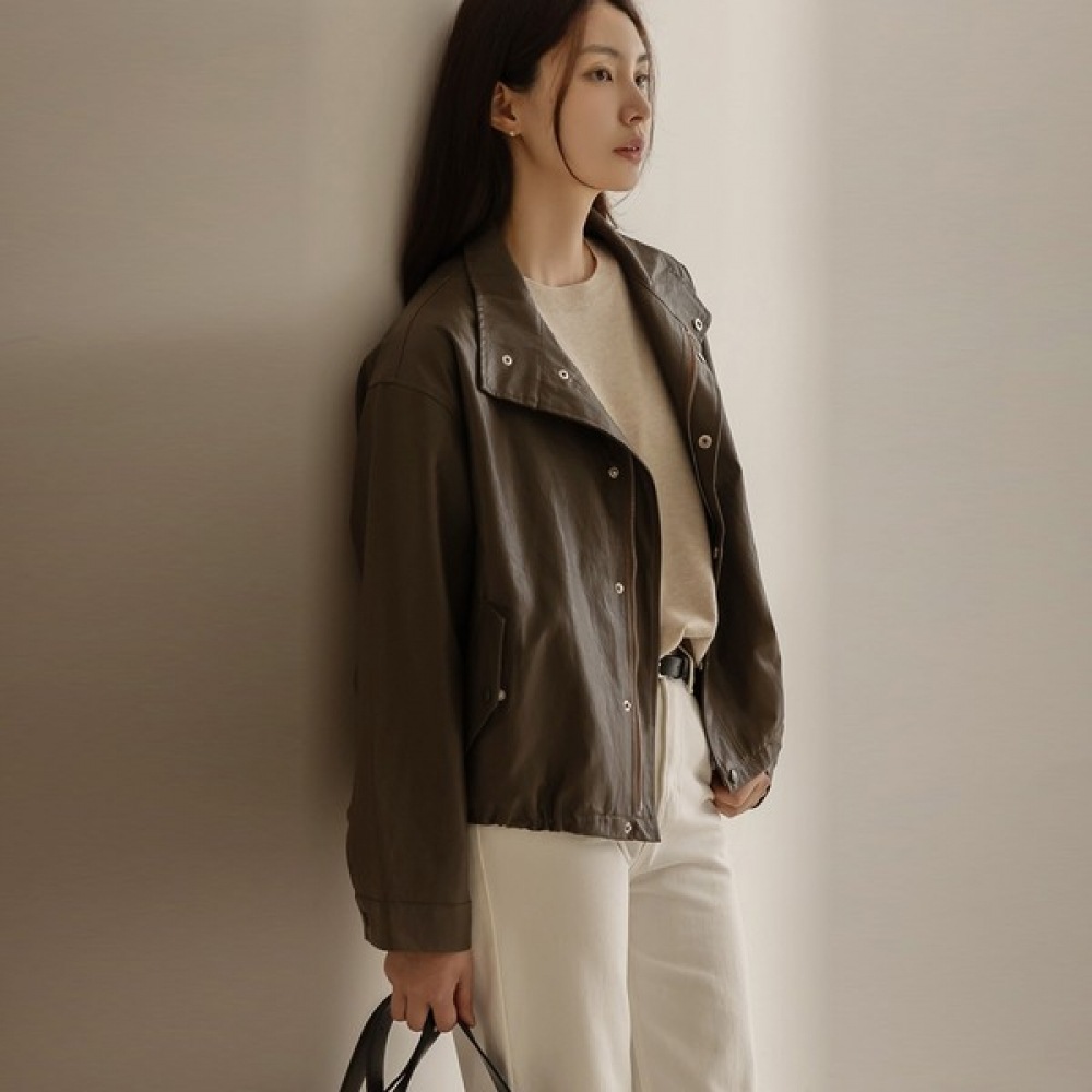 (Elysia) オードストリングレザーライダージャケット